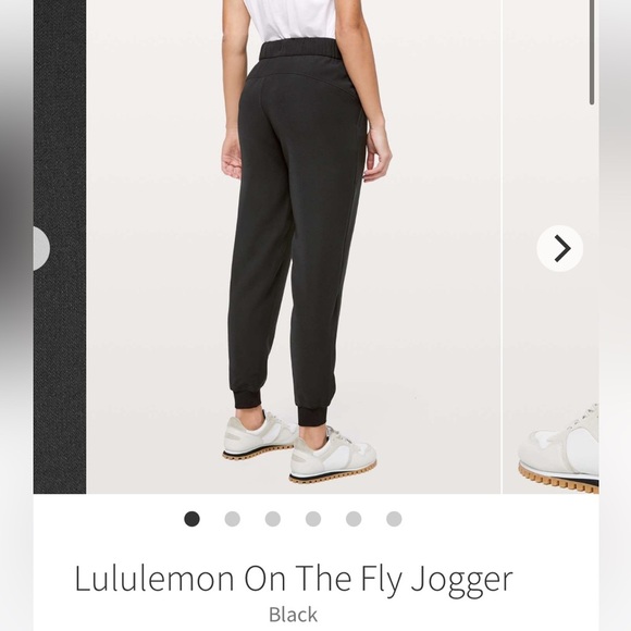 LULULEMON SIZE 4 ON THE FLY JOGGERS - Picture 6 of 8